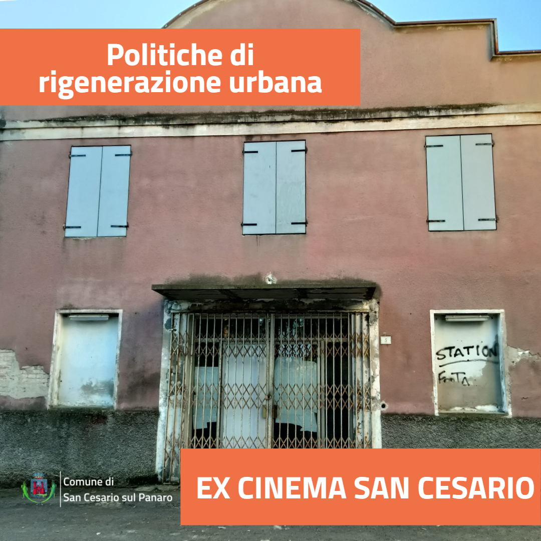 Percorso di co-progettazione per la gestione degli spazi dell’ex cinema di San Cesario sul Panaro