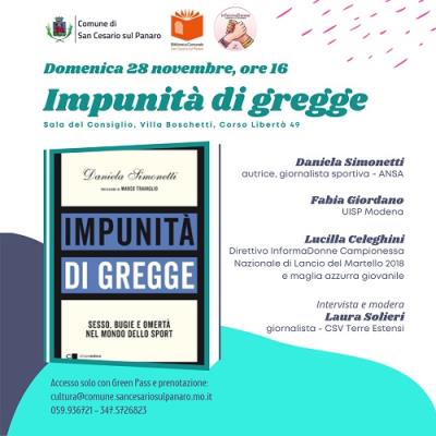 Presentazione di Impunità di Gregge con l autrice foto 