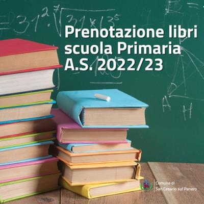 Prenotazione libri di testo scuola Primaria A.S. 2022/23
