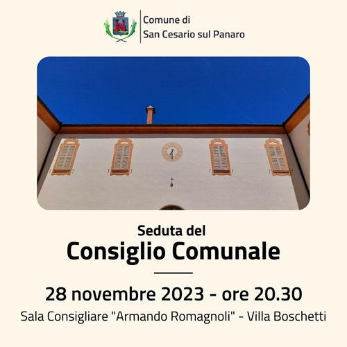 Seduta del Consiglio Comunale del 28 novembre 2023 foto 