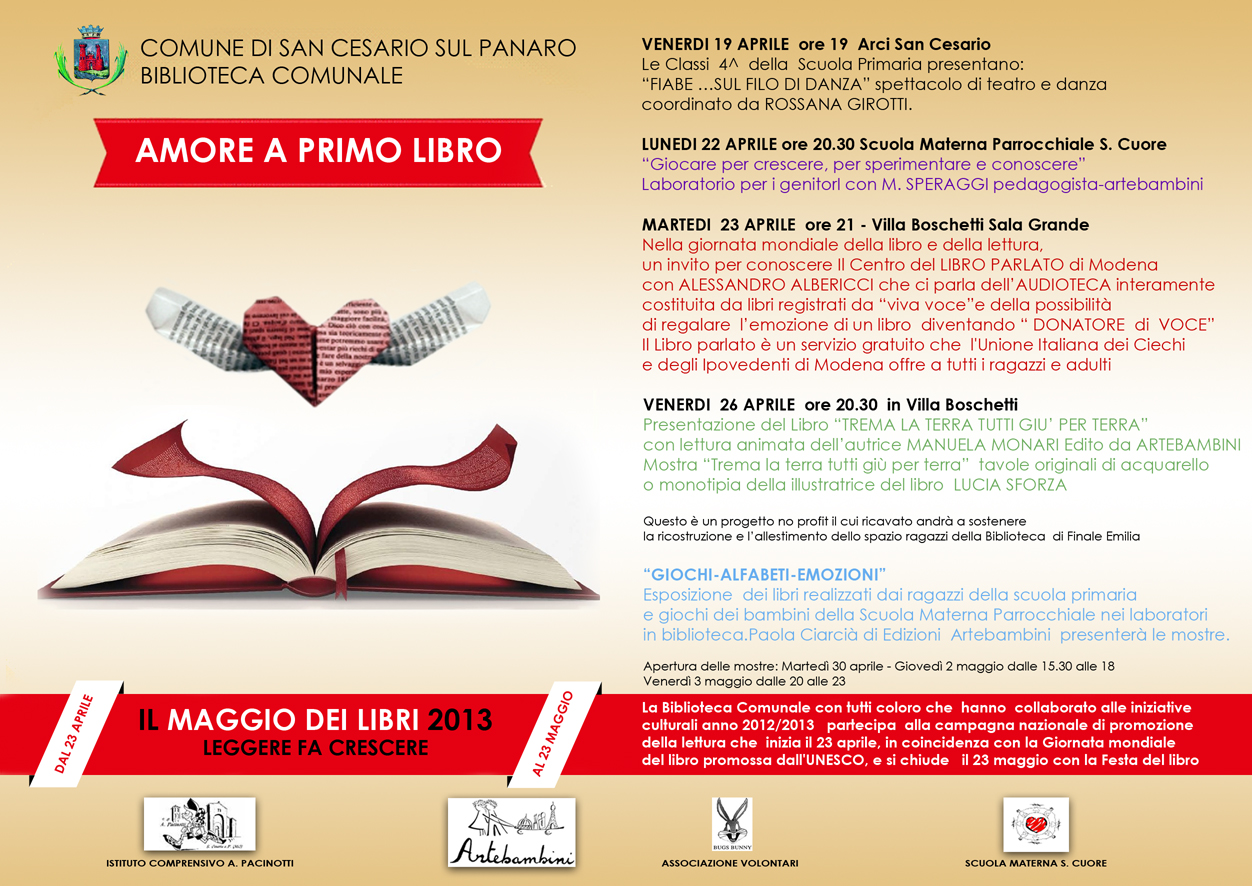 Il maggio dei libre 2013 - Leggere fa crescere - Amore a primo libro foto 